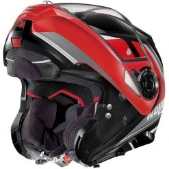 Modularer Motorradhelm P / J Homologation Nolan N100.5 HILLTOP N-Com 050 Glänzend Schwarz Rot -Default Name modularer motorradhelm p j homologation nolan n100 5 hilltop n com 050 glaenzend schwarz rot 109482