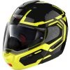Modularer Motorradhelm P / J Homologation Nolan N90.3 BOHRER N-Com 026 Glänzend Schwarz Gelb