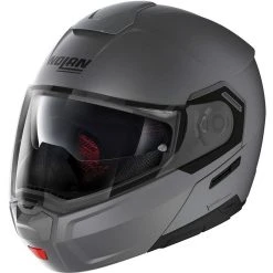 Modularer Motorradhelm P / J Homologation Nolan N90.3 KLASSISCH N-Com 002 Vulcan Matt Gray