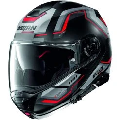 Modularer Motorradhelm P / J Nolan N100.5 UPWIND N-Com 058 Homologation Matt Rot