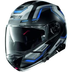 Modularer Motorradhelm P / J Nolan N100.5 UPWIND N-Com 060 Matt Blau Zulassung