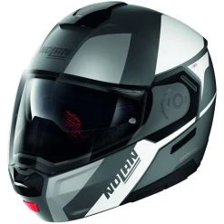 Modularer Motorradhelm P / J Nolan N90.3 Zulassung WILCO N-Com 028 Lava Grey Opaque