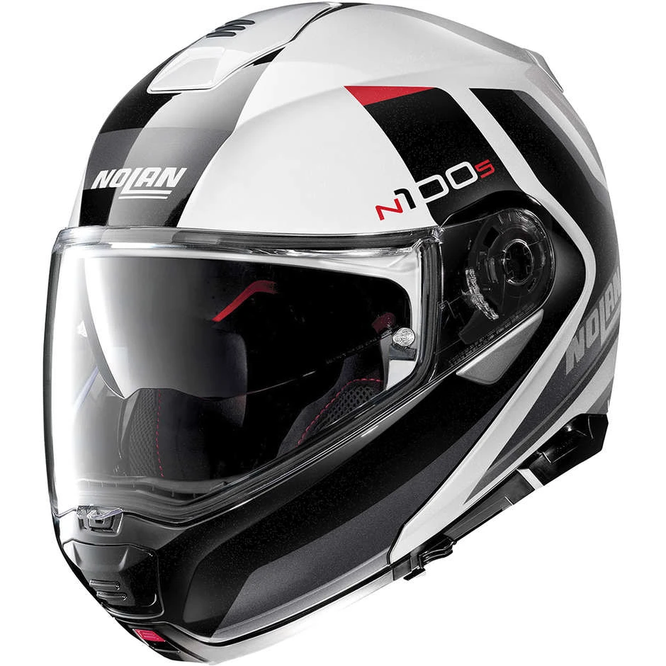 Modularer Motorradhelm P / J-Zulassung Nolan N100.5 HILLTOP N-Com 048 Weißmetall 1 Modularer Motorradhelm P / J-Zulassung Nolan N100.5 HILLTOP N-Com 048 Weißmetall
