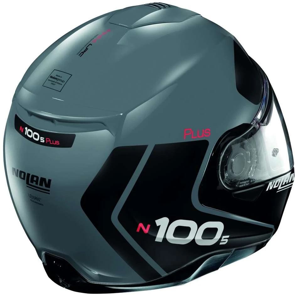 Modularer Motorradhelm P/J Zulassung Nolan N100.5 PLUS DISTINCTIVE 049 N-Com Schiefergrau 2 Modularer Motorradhelm P/J Zulassung Nolan N100.5 PLUS DISTINCTIVE 049 N-Com Schiefergrau – Bild 2