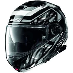 Modularer Motorradhelm P/J Zulassung Nolan N100.5 Plus STARBOARD N-Com 044 Glossy White