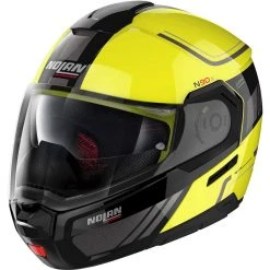 Modularer Motorradhelm P / J-Zulassung Nolan N90.3 VOYAGER N-Com 018 Gelbe LED