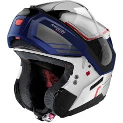 Modularer Motorradhelm P / J-Zulassung Nolan N90.3 VOYAGER N-Com 020 Weißmetall Blau 7 Modularer Motorradhelm P / J-Zulassung Nolan N90.3 VOYAGER N-Com 020 Weißmetall Blau -Default Name modularer motorradhelm p j zulassung nolan n90 3 voyager n com 020 weissmetall blau 109514