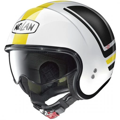 Motorradhelm Jet Nolan N21 FLYBRIDGE 086 Weiß Metall Gelb -Default Name motorradhelm jet nolan n21 flybridge 086 weiss metall gelb 90073