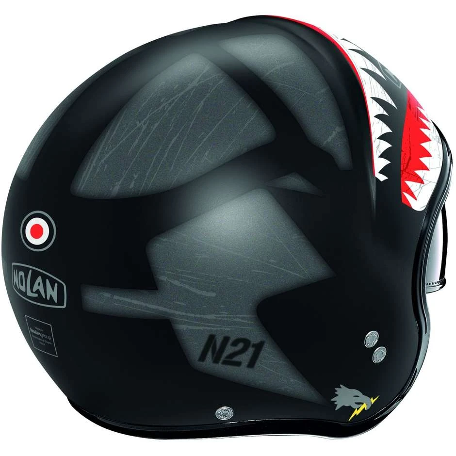 Motorradhelm Jet Nolan N21 SKYDWELLER 108 Matt Schwarz 4 Motorradhelm Jet Nolan N21 SKYDWELLER 108 Matt Schwarz – Bild 4