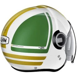 Motorradhelm Jet Nolan N21 VISIER FLYBRIDGE 067 Weiß Metall Grün Rot -Default Name motorradhelm jet nolan n21 visier flybridge 067 weiss metall gruen rot 90045