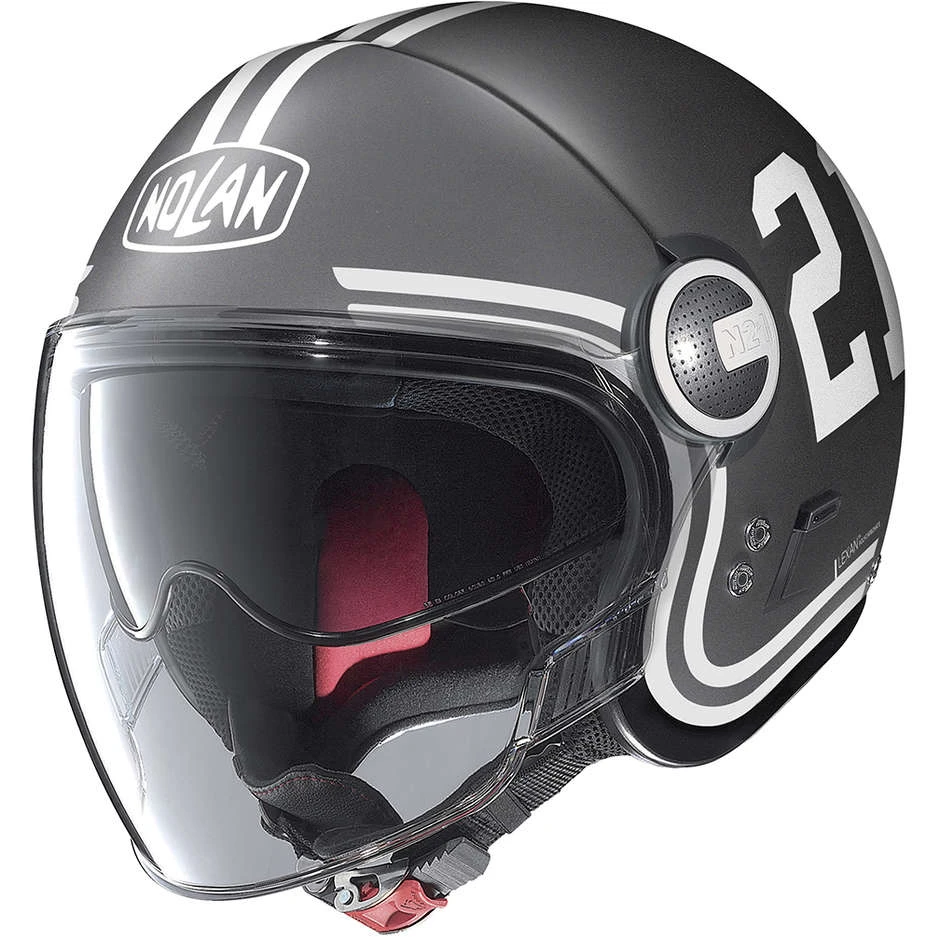Motorradhelm Jet Nolan N21 Visier QUATERBACK 083 Lava Grey Opaco 1 Motorradhelm Jet Nolan N21 Visier QUATERBACK 083 Lava Grey Opaco