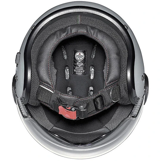 Motorradhelm Jet Nolan N21 VISIER RUNABOUT 057 Schwarz Glänzend 2 Motorradhelm Jet Nolan N21 VISIER RUNABOUT 057 Schwarz Glänzend – Bild 2