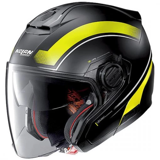 Motorradhelm Jet Nolan N40.5 RESOLUTE 018 Schwarz Matt Gelb -Default Name motorradhelm jet nolan n40 5 resolute 018 schwarz matt gelb 90024