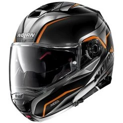 Nolan Modular Motorradhelm N100.5 BALTEUS N-Com 044 Glänzend Schwarz Orange