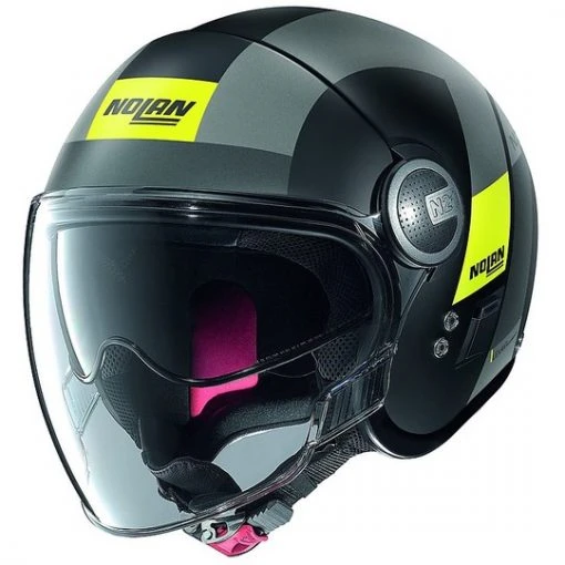 Nolan N21 Mini-Jet Motorradhelm Visier Spheroid 049 Matt Schwarz Gelb -Default Name nolan n21 mini jet motorradhelm visier spheroid 049 matt schwarz gelb 64958