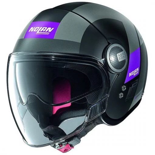 Nolan N21 Mini-Jet Motorradhelm Visier Spheroid 052 Matt Schwarz Lila -Default Name nolan n21 mini jet motorradhelm visier spheroid 052 matt schwarz lila 64961