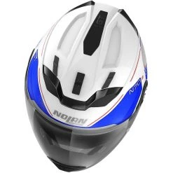 Nolan N70.2 Crossover Motorradhelm GT LAKOTA N-Com 041 Weißmetall Blau -Default Name nolan n70 2 crossover motorradhelm gt lakota n com 041 weissmetall blau 109662