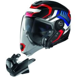 Nolan N70.2 Crossover Motorradhelm GT SPINNAKER N-Com 045 Schwarz Blau Rot Matt -Default Name nolan n70 2 crossover motorradhelm gt spinnaker n com 045 schwarz blau rot matt 133142