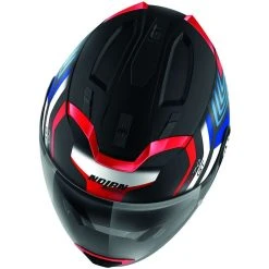 Nolan N70.2 Crossover Motorradhelm GT SPINNAKER N-Com 045 Schwarz Blau Rot Matt -Default Name nolan n70 2 crossover motorradhelm gt spinnaker n com 045 schwarz blau rot matt 133143