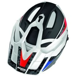 Nolan N70.2 X TORPEDO N-Com 045 Crossover Motorradhelm Weiß Blau Rot Glänzend -Default Name nolan n70 2 x torpedo n com 045 crossover motorradhelm weiss blau rot glaenzend 133121