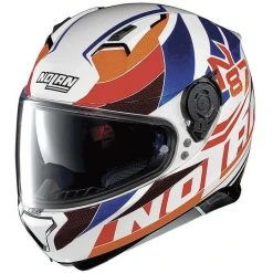 Nolan N87 Full Face Motorradhelm PLEIN AIR N-Com 049 Metall Weiß